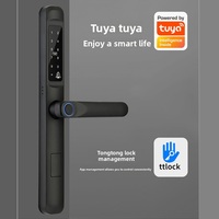 Cerradura Inteligente Vertexis DQ5, Aplicación Tuya, WiFi, Aleación de Aluminio, Cilindro Grado C, Compatibilidad con Múltiples Puertas, Huella Dactilar, Contraseña, Tarjeta, Código