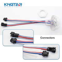 Luces LED RGB de 35 mm para Exteriores, con Cambio de Color, Fuente de Luz Puntual Permanente, Decoración para Parques de Atracciones y Carnavales