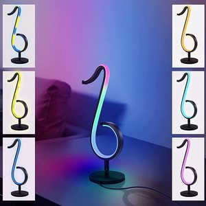 Nhạc Lưu Ý Ánh Sáng RGB Giao Hưởng Bảng Đèn, Đèn Bàn Thông Minh, Có Thể Được Kết Nối Với Ứng Dụng Điện Thoại Di Động Với Ánh Sáng RGB Thay Đổi Màu Sắc - Product Image 2