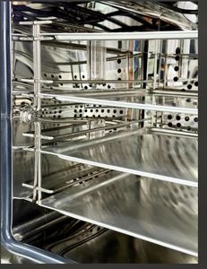 Four à convection commercial pour boulangerie avec 4 plateaux, en acier inoxydable, pour <span class=keywords><strong>la</strong></span> cuisson <span class=keywords><strong>de</strong></span> pizzas, <span class=keywords><strong>de</strong></span> pâtisseries, pour restaurants, utilisation en cuisine professionnelle - Product Image 3