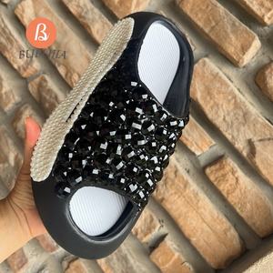 Sandalias de Plataforma Alta con Pedrería 2026, Sandalias Gruesas con Punta Abierta, Zuecos de Verano Antideslizantes de EVA para Mujer - Product Image 4