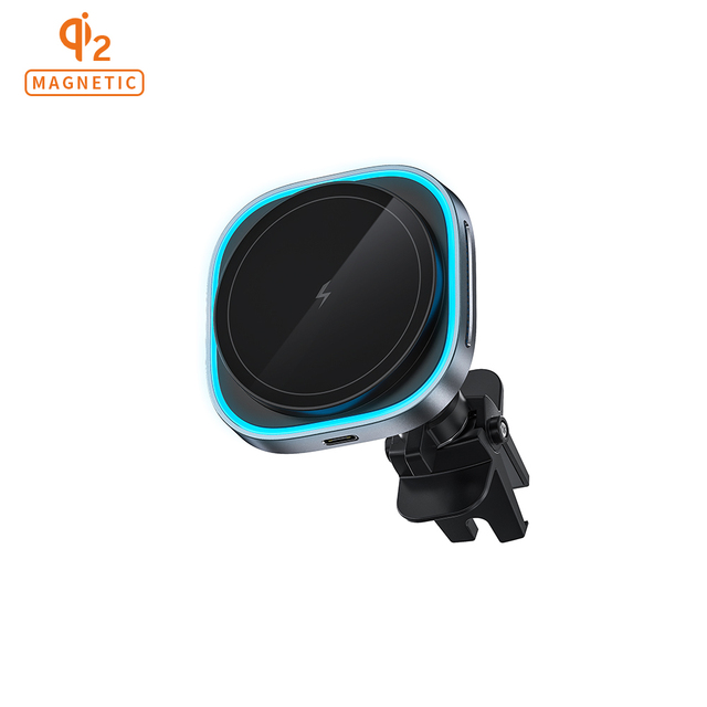 Factory Direct Sale Qi2 Certified 15W 5V 2A Qi2 Wireless Car Charger Fast Magnetic Wireless Charger for iphone 16 Watch Earphone