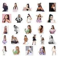 52 adet Fabrika Doğrudan Satış Yüksek Kaliteli Dekoratif Çıkartmalar Amerikan Yıldızı Ariana Grande Çıkartması