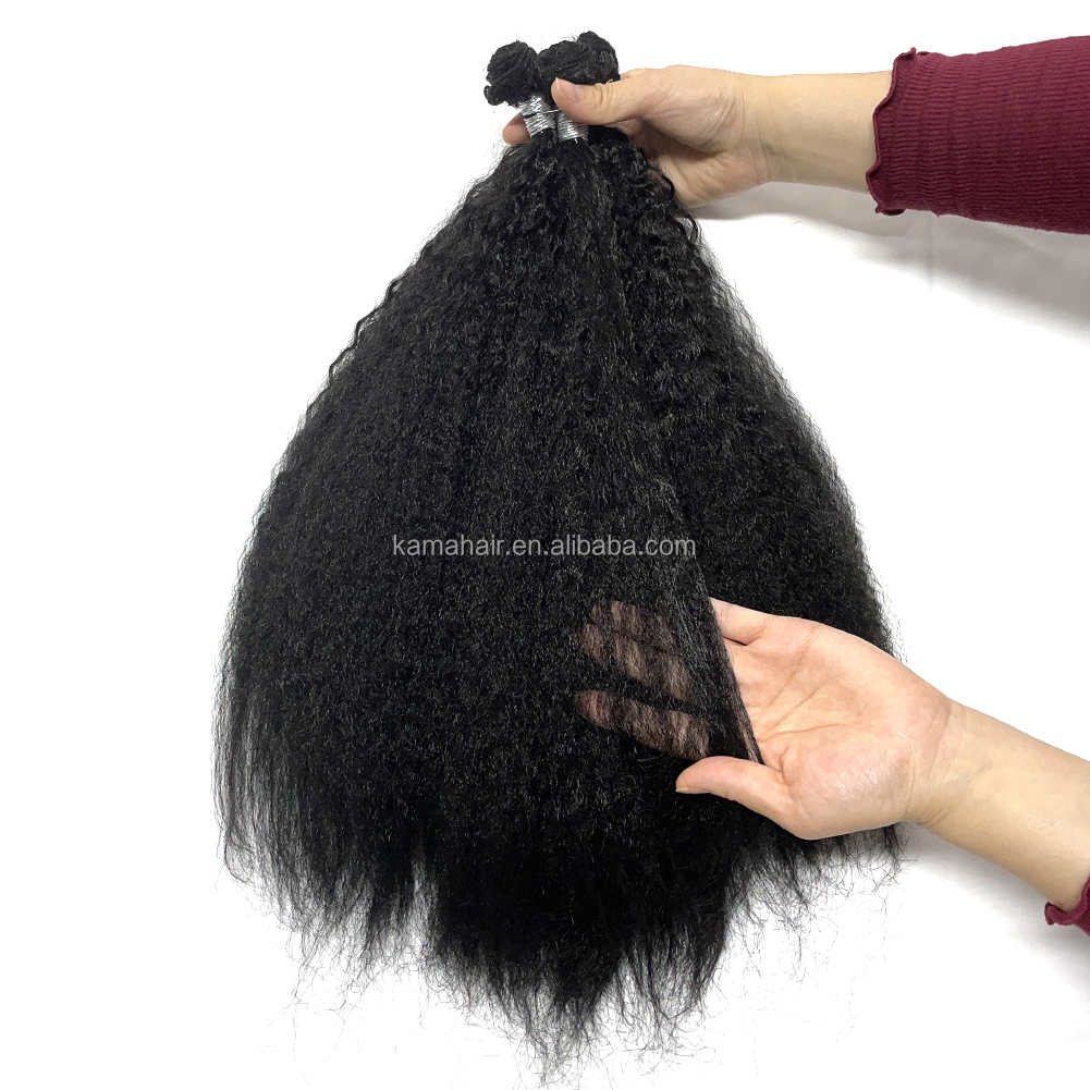 Vast Hair KAMA Blended Human Hair Weft Soft Mixed Blend Hair Afro Kinky Hair Weft Hair Extensions for Black Hair Women thumbnail 3