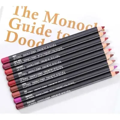 Etiqueta privada atacado de 36 cores, multi-uso, lápis delineador labial, à prova d' água, durável, não descolorido, caneta batom