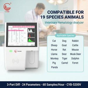 Analizador Hematológico Veterinario de 3 Partes, <span class=keywords><strong>24</strong></span> Parámetros, Contador de Células Sanguíneas CBC para 19 Especies (Perros, Gatos, Caballos), 60 Muestras/Hora - Product Image 3