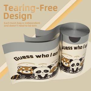 Bolsas de Basura Altas para Cocina con Cordón, Impresas con Diseño de Panda, Material PE, Resistentes y Antidesgarro, Capacidad de 13 Galones, Desechables y Reciclables - Product Image 4