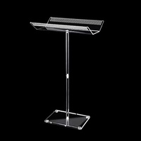 Support de présentation personnalisé en acrylique transparent pour échantillons d'extensions capillaires avec pinces, base carrée, support pour postiches pour salon de coiffure, vente au détail, logo OEM
