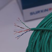 Câbles torsadés blindés CAT 6 PVC CCA Cuivre pur 4 paires torsadées Fils de cuivre 305m UTP FTP SF/UTP Câble Cat 6