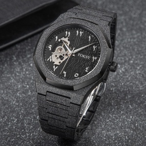 Oem/ODM bán buôn sang trọng biểu tượng tùy chỉnh Frosted Sao bụi Arabic Đồng hồ đeo tay không thấm nước thép không gỉ Tự động đồng hồ cho nam giới - Product Image 5