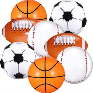 <b>Inflatable</b> Baseball Soccer 16-inch Beach Balls Sports Themed Beach Pool Party Toys Summer Games PVC Basketball - Product Image 1