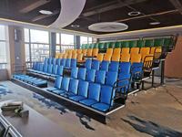 Siège de stade GUANWANG, chaise de rangée publique personnalisée, HDPE durable, moulage par soufflage sous vide, extérieur