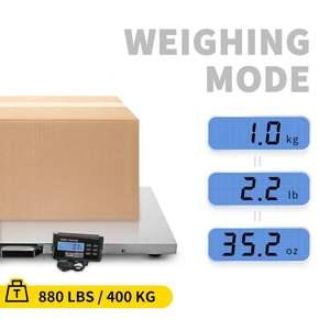 Balance industrielle pour bétail DB Wholesale Vet Scale 880 Lbs, précision 0,2 Lbs, plateforme large en acier inoxydable - Product Image 3