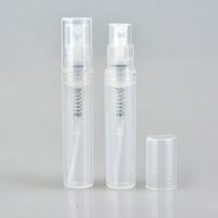 Botol Parfum Plastik Mini 2ml 3ml 5ml dengan Tutup Crimp, Botol Semprot Mini Atomizer, Botol Sampel Parfum