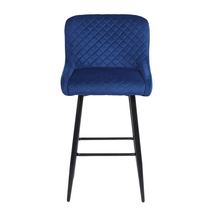Height Luxury Home Furniture Blue Bar Height Bar Stools