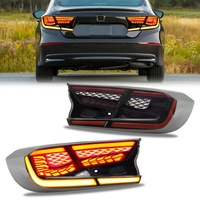 Led Tail Lights for Hondas Accords 2018 10th Gen 12V 60W LED Dragon Scale Running Lights Brake Lights Sequential Turn Signals