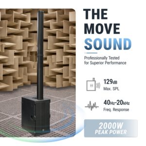 [สินค้าใหม่] ระบบเสียง Accuracy Pro Audio <span class=keywords><strong>AC66</strong></span> 1000W RMS PA กำลังขับ 12*2.75 นิ้ว แม่เหล็กนีโอไดเมียม ลำโพงคอลัมน์แบบแอคทีฟ คุณภาพระดับมืออาชีพ ทนทาน - Product Image 2