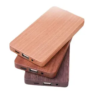 Groothandel Houten Powerbank Met Logo