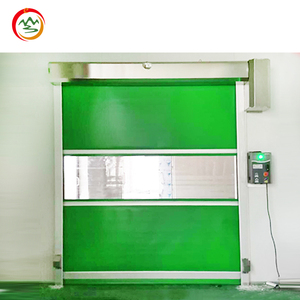Moderne stalen PVC hogesnelheids automatische roldeur, winddicht afgewerkt, buiten garagedeur, snel oprolbaar voor buitengebruik - Product Image 3