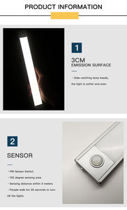 مكافحة ضوء اللاسلكية شريط مغناطيسي محس حركة ضوء درج مطبخ مجلس الوزراء تحت إضاءة LED للخزانة ليلة الخفيفة - Product Image 6