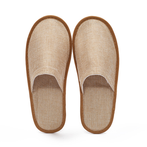 Zapatillas de fieltro de yute biodegradables ecológicas zapatillas desechables de <span class=keywords><strong>hotel</strong></span> de lujo - Product Image 2