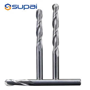 SUPAL R0.25mm R2mmide כדור אף קצה טחנת C טחנת Cnc נתב סיביות אלומיניום כלי חיתוך לאלומיניום 45, מותאם אישית מקובל CN; JIA