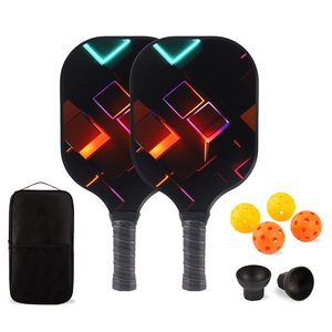 Palas de Pickleball de Fibra de Vidrio 40x20cm Aprobadas por la USAPA con Pelotas y Bolsa de Transporte - Product Image 1