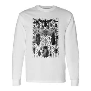 Camiseta de manga larga con estampado de insectos, colección de especies, entomología vintage - Product Image 1