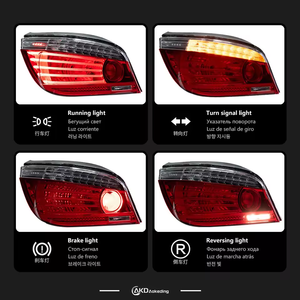 ไฟท้าย LED รุ่นใหม่ 12V 36W สำหรับรถยนต์ซีรีย์ 5 E60 (2004-2007) |   ชุดไฟท้ายแบบติดตั้งเพิ่มเติม |   เลนส์ใส 6000K LED อัพเกรด AURON - Product Image 3