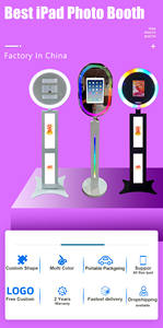 All in One Metal Bluetooth Selfie Booth Lcd Touch Screen Robot Rotate 10.2/12.9/<b>11</b>/13/10.9 Inch 3-Piece Printer Combo Vintage - Product Image 2