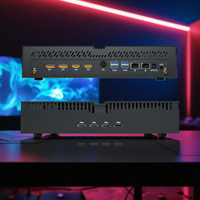 Popular Mini PC para juegos con Intel Core I7/I9 14th 14700F/14900F 2 * DDR5 Ranura 128GB Max4K 4USB3.0 HD + 3 * DP4K GDDR6 Memoria de video