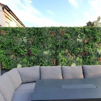 Murs de plantes artificielles de mariage, tapis d'herbe en matière plastique avec type de fleur pour les décorations de mariage