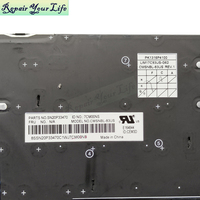 Keyboard Laptop bahasa Inggris AS untuk Lenovo ThinkPad X280 X13 X390 X13 YOGA G1 Keyboard Keyboard baru hitam tanpa lampu latar