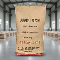 Particules de caoutchouc styrène-butadiène thermoplastique SBS hautement élastiques anti-âge, marque Kexin, pour la construction d'asphalte routier et les semelles de chaussures