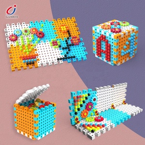 Chengji – matériel éducatif <span class=keywords><strong>de</strong></span> bricolage, <span class=keywords><strong>jeu</strong></span> créatif, jouets pour enfants, blocs <span class=keywords><strong>de</strong></span> construction, <span class=keywords><strong>mosaïque</strong></span>, Pegboard, Puzzle à ongles en forme <span class=keywords><strong>de</strong></span> champignons - Product Image 3