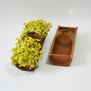 Bamboo Bean Sprout Tray Natural Bamboo Restaurant Serving Tray For Food Preparation ZCJ-005 - Product Image 1