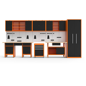 Garage Tool Storage Jiezhida Verified Supplier Cold Rolled Steel Garage Cabinet System Kit Tool Storage Group With Benches For Design And Install