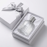 Flacons de parfum et cosmétiques de luxe écologiques de 30 ml, 50 ml, 100 ml, avec bouchon en aluminium, vaporisateur fin, verre vide scellé, couleur personnalisée