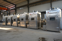Nouvelle machine de cuisson commerciale HUAGANG pour saucisses et viandes, cuiseur vapeur, fumoir à poisson automatique en SUS304, capacité 1000 kg