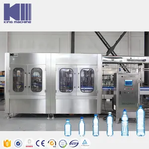 Komplette Voll linie 200-2000ml automatische Abfüllung Mineral wasser flasche Abfüll-und Etikett ier maschine Produktions linie