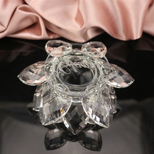 Portacandele Moderno in Cristallo K9 a Forma di Loto di Alta Qualità 2025 per Decorazioni Nuziali e Idee Regalo - Product Image 4