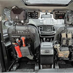 Tactical Vehicle Storage Back Seat Organizer 3x43x33 Molle Grid Panel <b>Car</b> Interior Modification Kit - Product Image 2