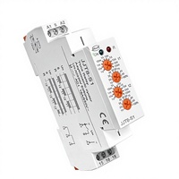 Relais temporisé asymétrique sur rail DIN, temps de mise sous tension et temps de mise hors tension séparés, réglables T1 T2, cyclique indépendant 0,1s-100 jours, 16A AC230V SPDT