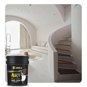 Kit complet de microciment acrylique DIY, application facile, revêtement décoratif imperméable sans joint pour murs et sols intérieurs (à l'état humide) - Product Image 1