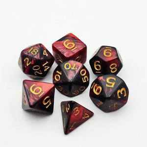 Juego de dados poliédricos de doble color personalizados al por mayor-Juego de dados poliédricos de mazmorras y dragones - Product Image 1