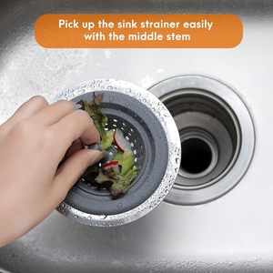 Bouchon d'évier en silicone <span class=keywords><strong>pour</strong></span> évier de cuisine avec bord en acier inoxydable - Product Image 4