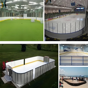 Di động trượt băng nhân tạo Ice Rink tổng hợp trượt băng với tự bôi trơn uhmwpe tấm nhựa tổng hợp - Product Image 3