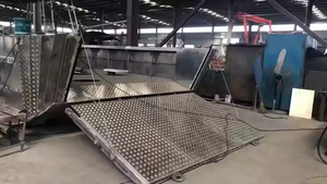 เรือลงจอดทำจากอลูมิเนียมพร้อมคอนโซลด้านล่างแบนเรือบรรทุกสินค้าพร้อมอาหารมื้อเย็นแบบร่างตื้น - Product Image 2