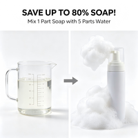 Prêt à expédier – Flacon moussant en PET de 100 ml et 150 ml avec pompe à mousse blanche – Distributeur de savon moussant vide et rechargeable pour le lavage des mains et du visage