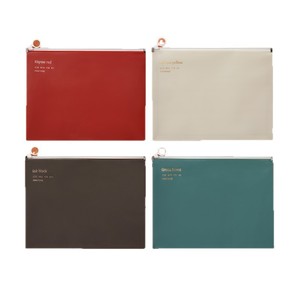 Lá vàng, phong cách cổ điển, túi tập tin dây kéo cao cấp, không thấm nước, PP, thân thiện với môi trường, thư mục A4, túi lưu trữ tài liệu. - Product Image 5